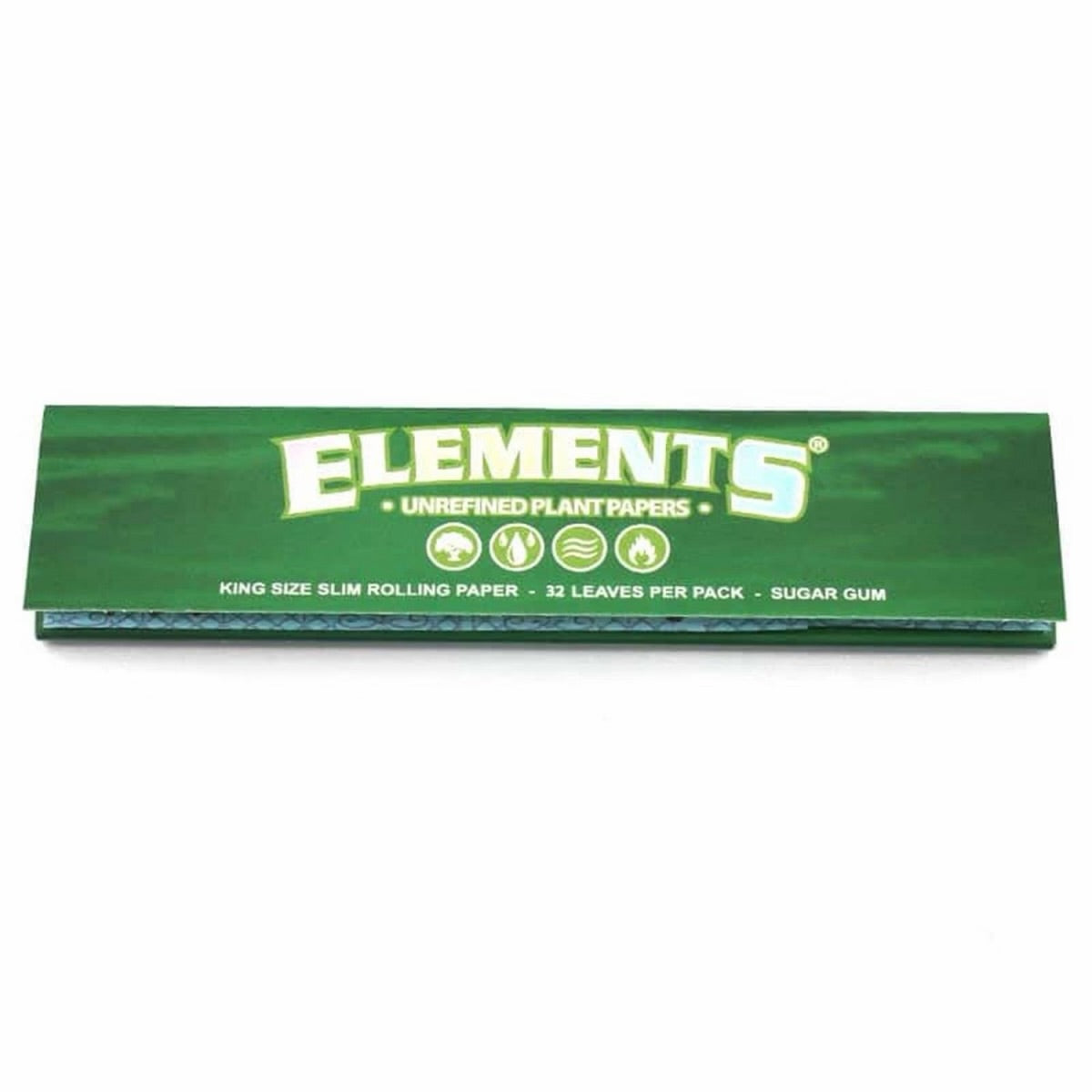 Elements Papers King Size grün Slim á 32 Blatt