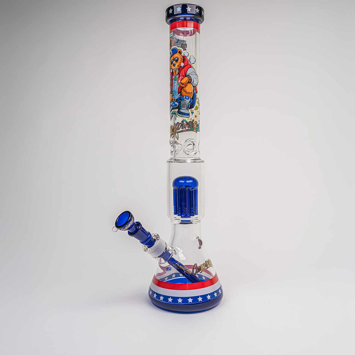 Black Leaf CANNIFORNIA Kofferbong-Set – 50 cm, 7 mm Glas, Perkolator & Zubehör