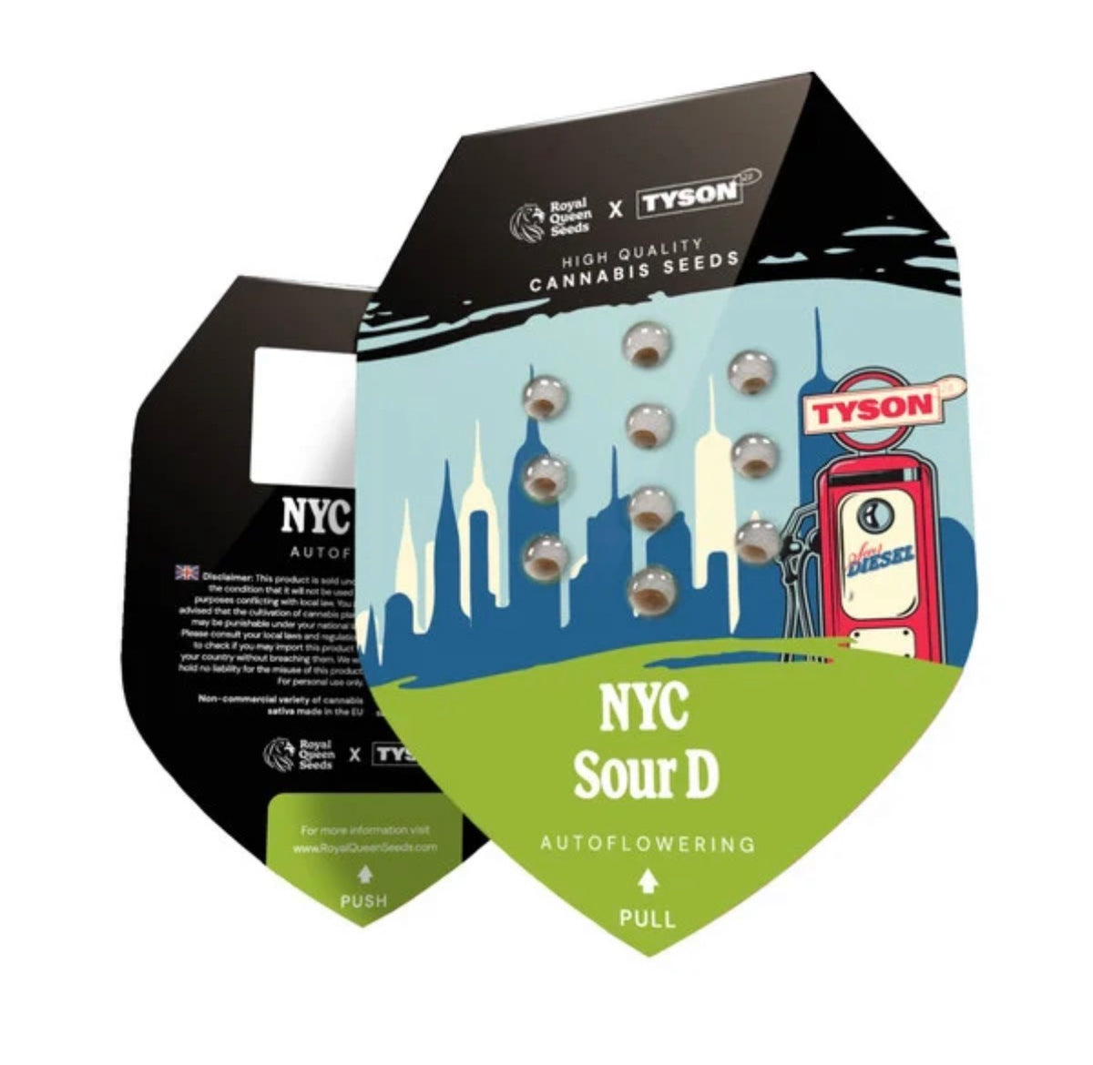 Royal Queen Seeds NYC Sour D Auto NY Diesel x Sour Diesel Auto 3 Samen