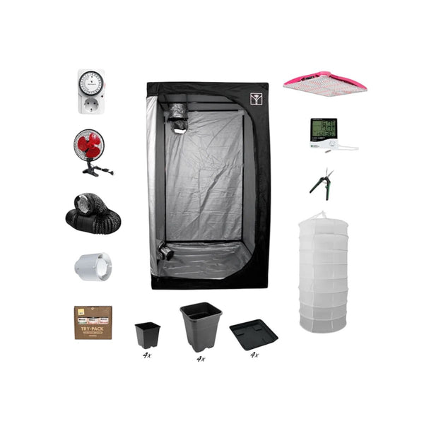 Growbox Komplettset L PREMIUM: 60X60X140CM