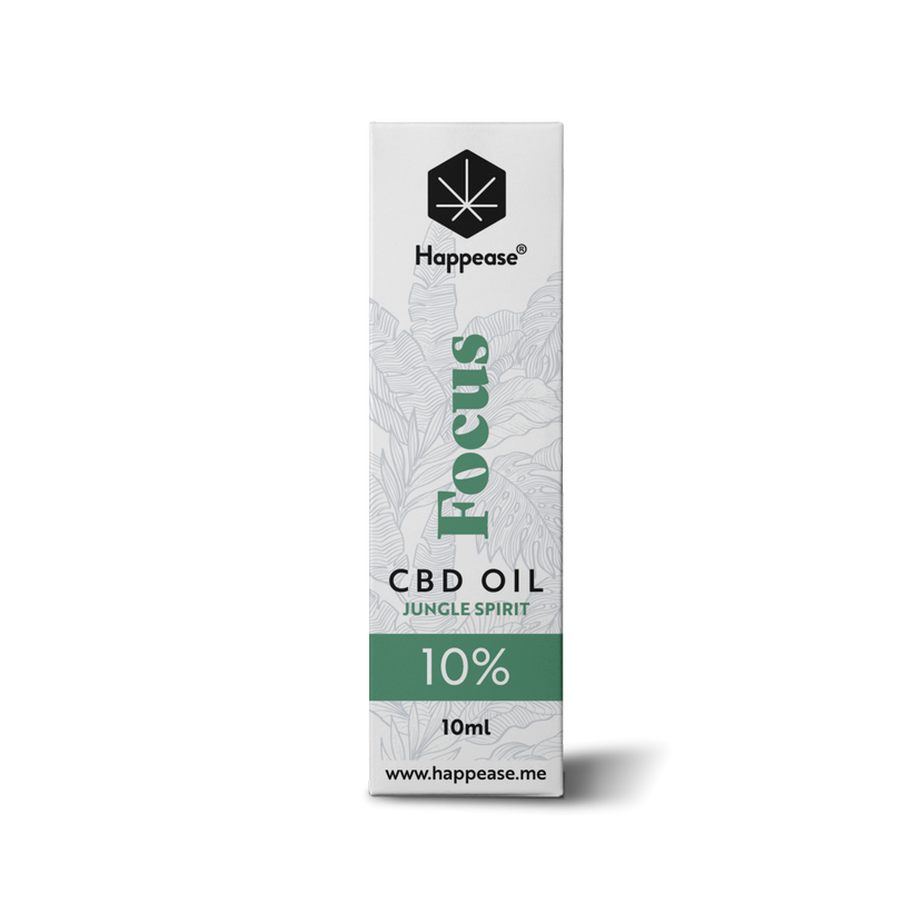 Happease Focus CBD-Öl Jungle Spirit, 10 % CBD, 1000 mg, 10 ml