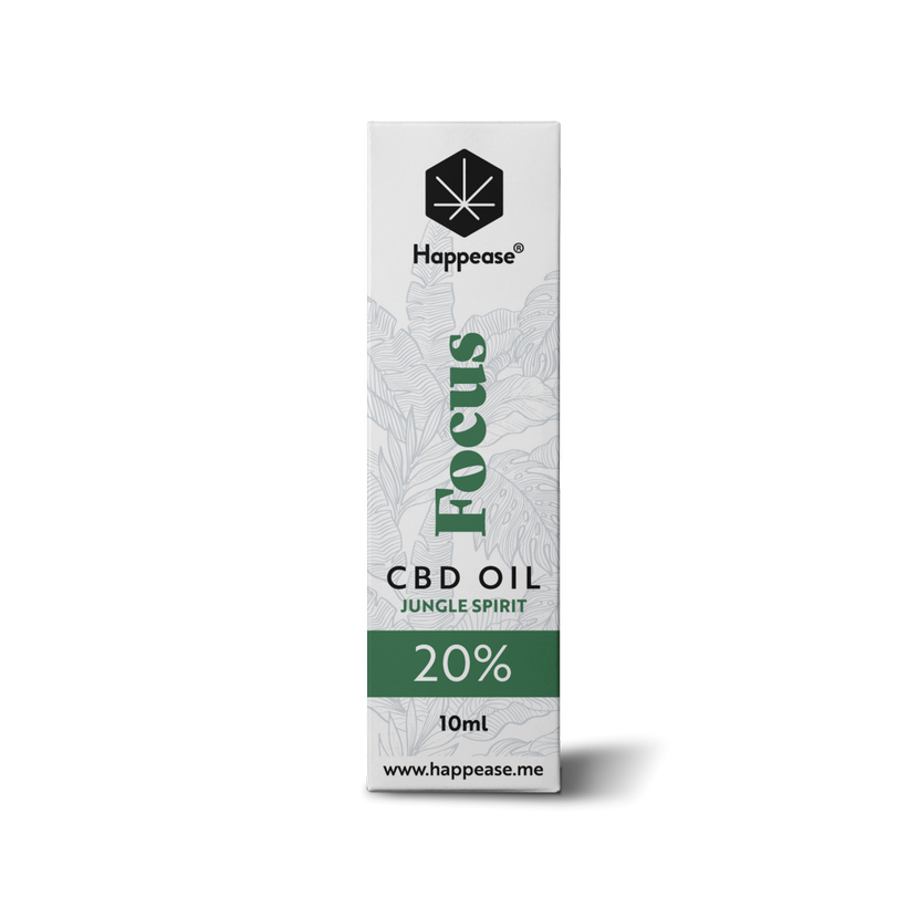Happease Focus CBD-Öl Jungle Spirit, 20 % CBD, 2000 mg, 10 ml
