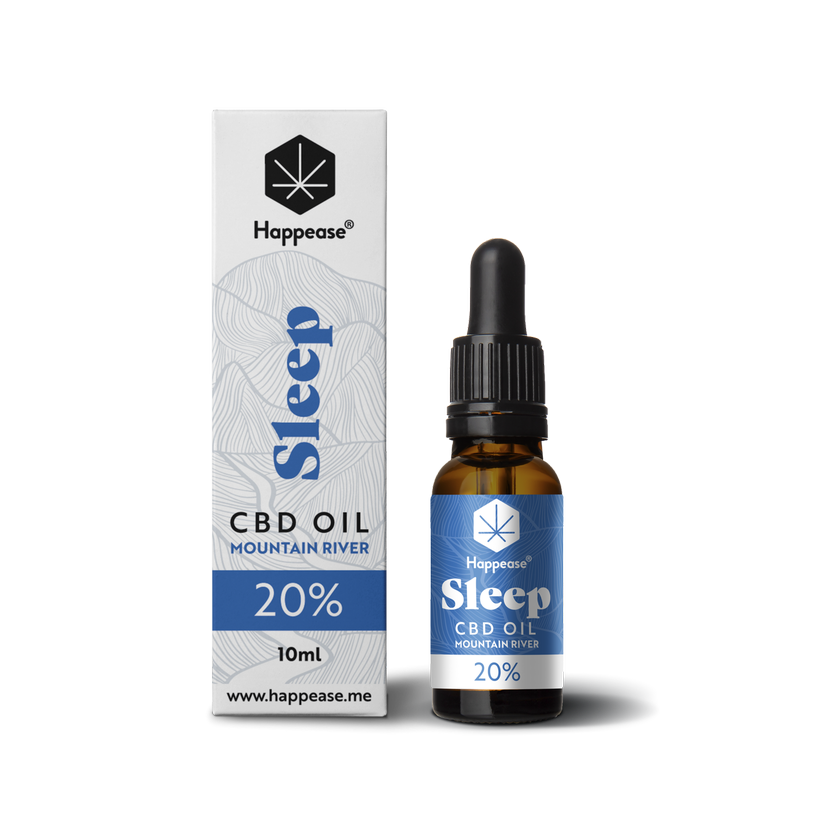 Happease Sleep CBD Oil Mountain River, 20 % CBD, 2000 mg, 10 ml