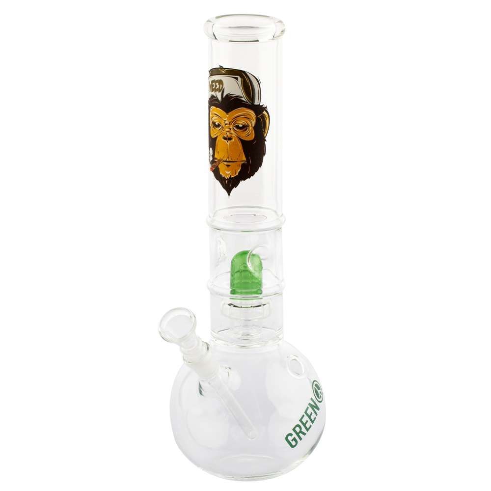🦍 Greenline “Monkey” Bong – 32 cm mit Percolator