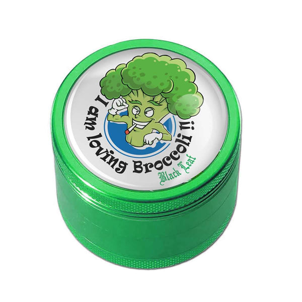 🥦 Black Leaf® BROCCOLI Grinder – 4-teilig, grün