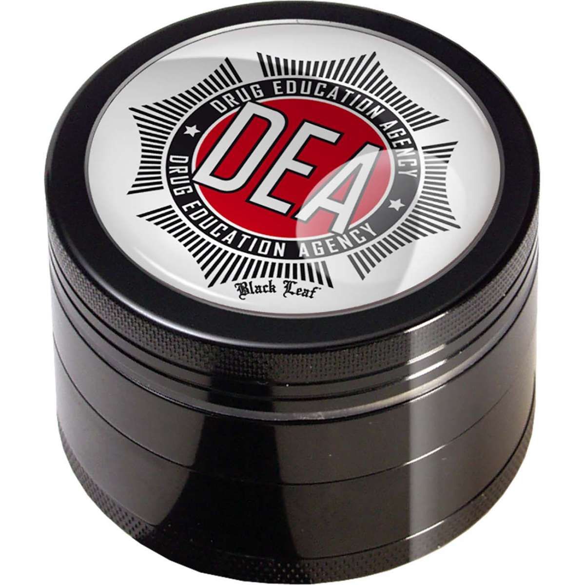 🛠 Black Leaf® Grinder – DEA Edition (schwarz)