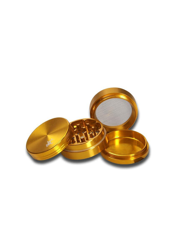 🔥 Black Leaf Alu-Grinder – 4-teilig (Ø 50 mm)