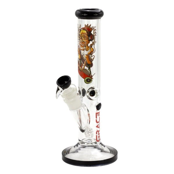 🌿 Grace Glass x Dunkees Straight Bong – 36 cm