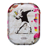 G-Rollz | Banksy’s Graffiti „Flower Thrower Alt“ Small Tray 14 × 18 cm