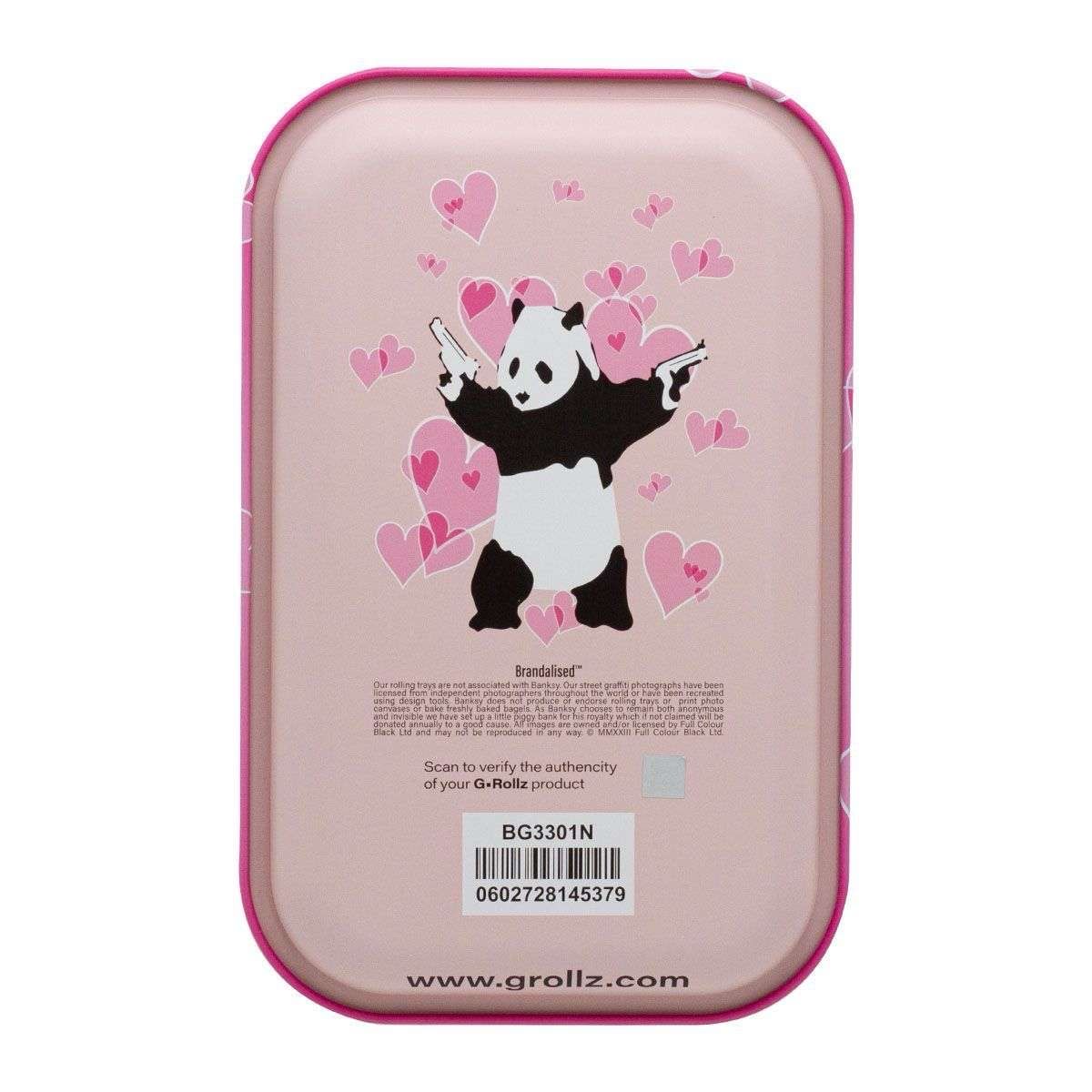 G-Rollz | Banksy’s Graffiti „Panda Gunnin’“ Medium Tray 17,5 × 27,5 cm