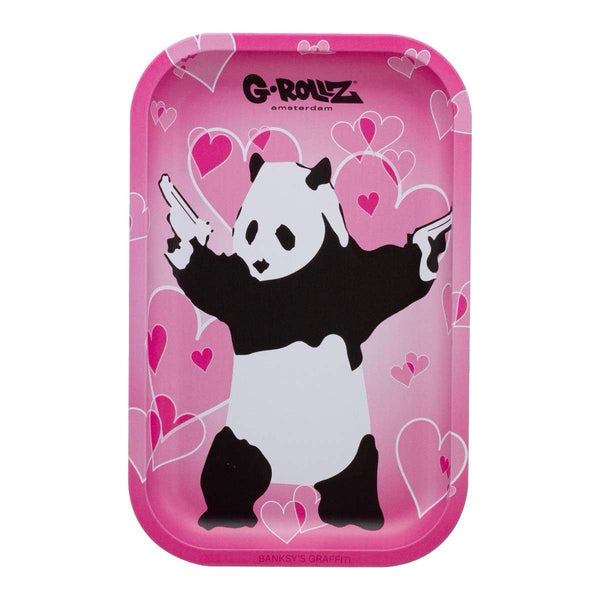 G-Rollz | Banksy’s Graffiti „Panda Gunnin’“ Medium Tray 17,5 × 27,5 cm