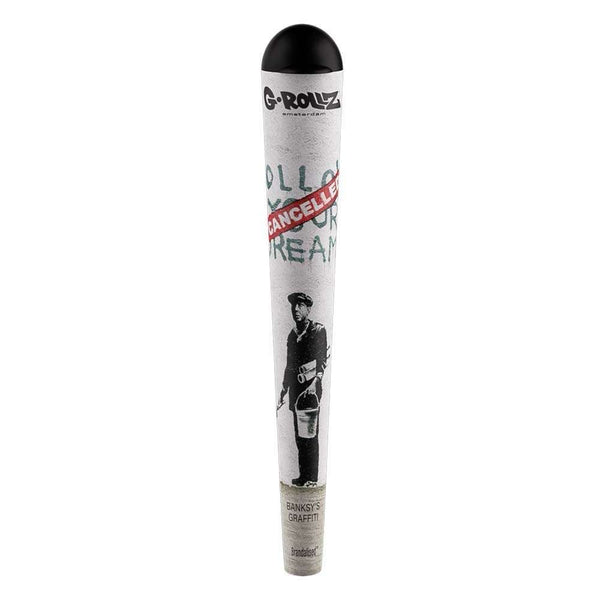 G-Rollz | G-Tube Banksy’s Graffiti „Follow Your Dreams – Cancelled“