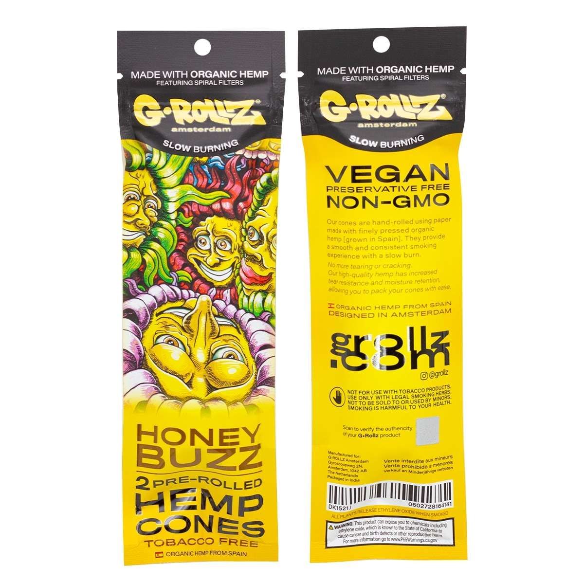 G-Rollz „Honey“ – 2 Pre-Rolled Hemp Blunts