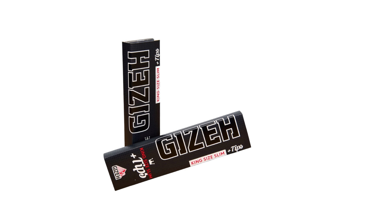 GIZEH Black Paper King Size Slim + Tips