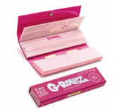 G-Rollz Lightly Dyed Pink Papers + Tips + Bamboo Poker
