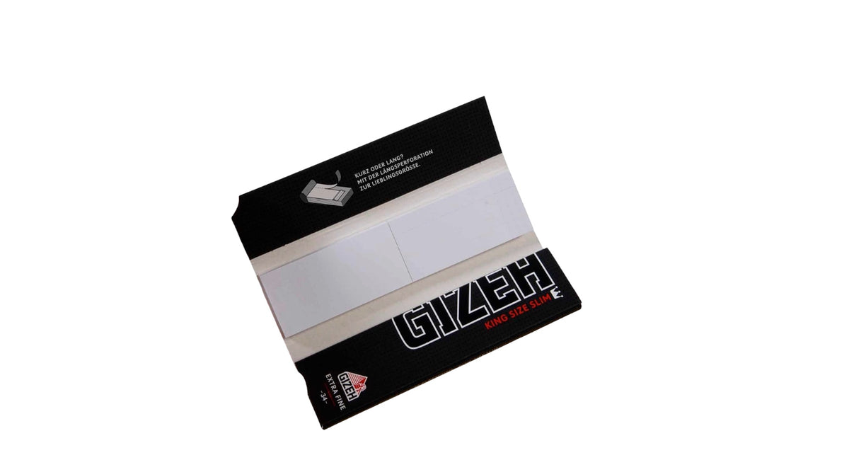 GIZEH Black Paper King Size Slim + Tips