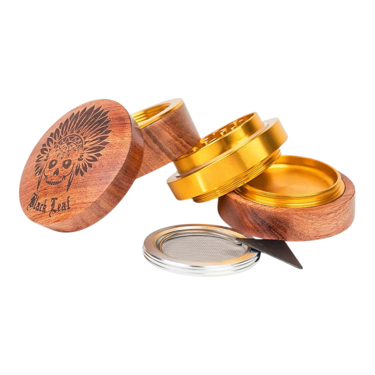 Black Leaf NAVAJO Alu-Holzgrinder 4-tlg.