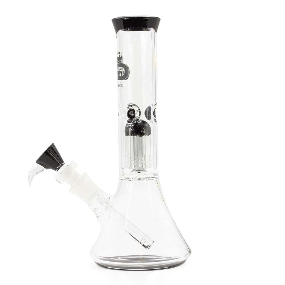 Grace Glass Black Tree-Arm Percolator Beaker Bong – 27,5 cm | Schwarz