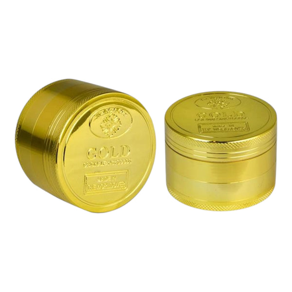 CNC Aluminium Grinder Gold – 4-teilig | Ø 52 mm