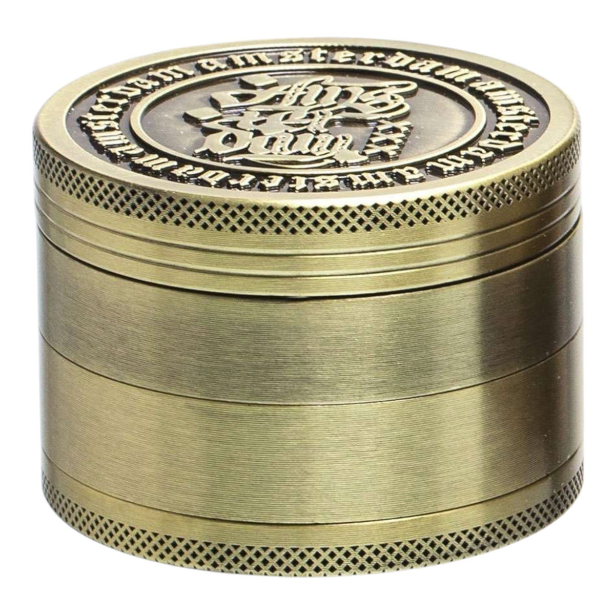 Amsterdam Metall-Grinder mit Logo – 4-teilig, 63 mm