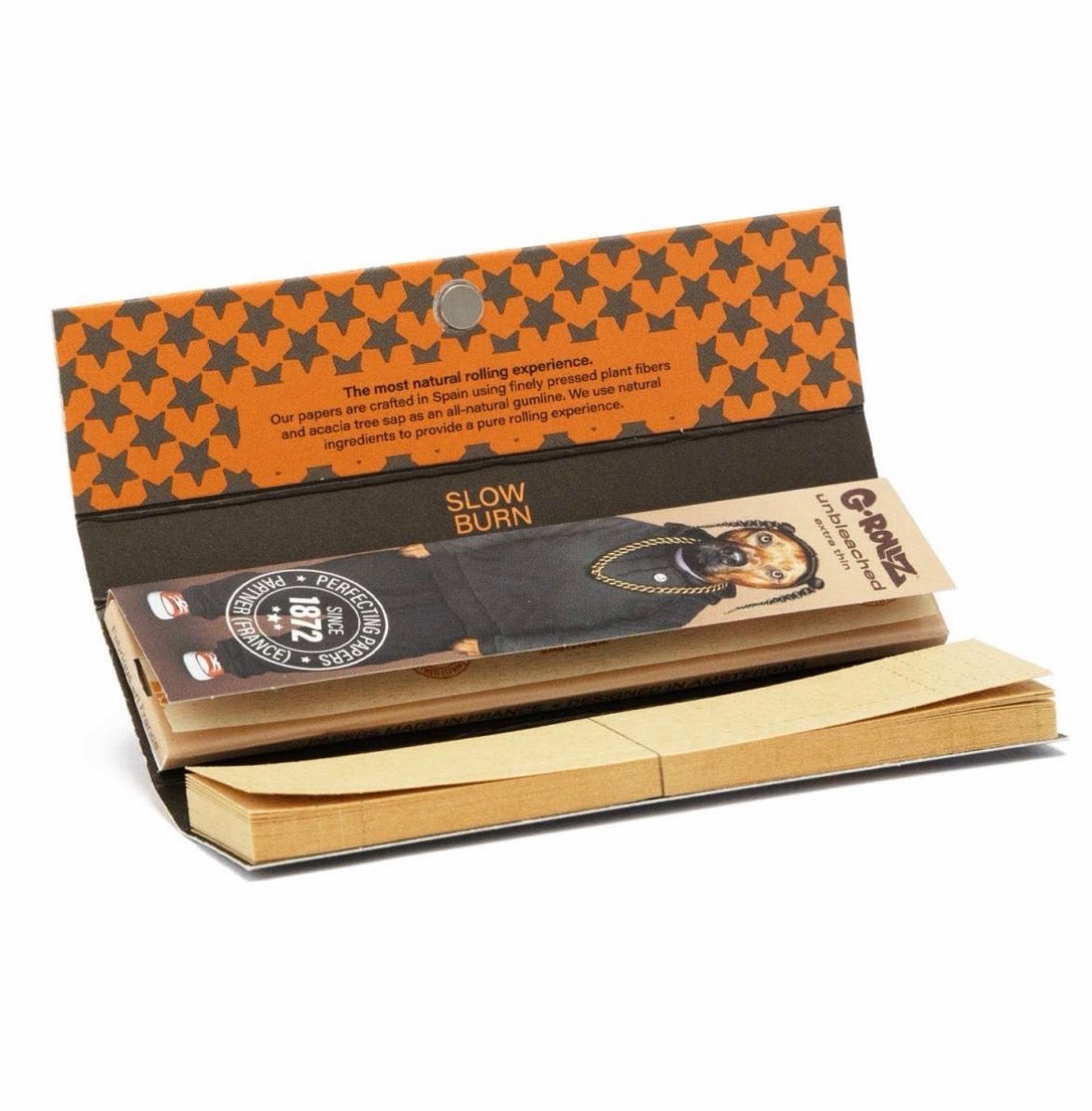 G-Rollz Unbleached Extra Thin Papers + Tips + Poker