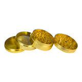 CNC Aluminium Grinder Gold – 4-teilig | Ø 52 mm