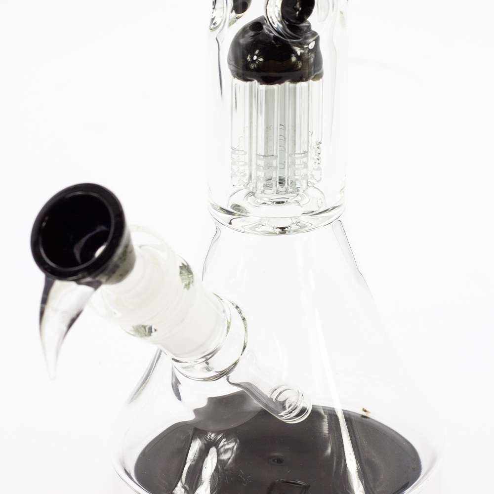 Grace Glass Black Tree-Arm Percolator Beaker Bong – 27,5 cm | Schwarz