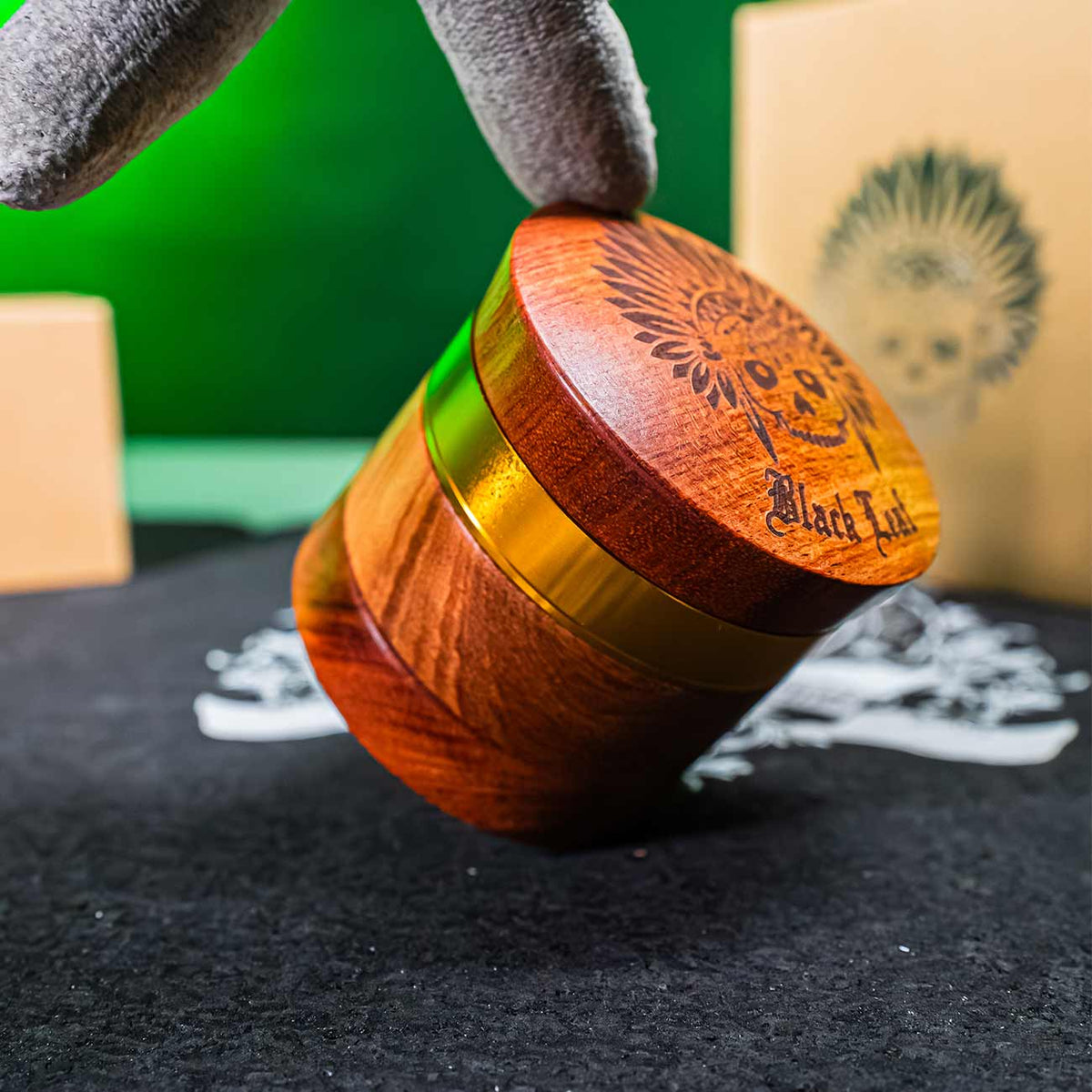 Black Leaf NAVAJO Alu-Holzgrinder 4-tlg.
