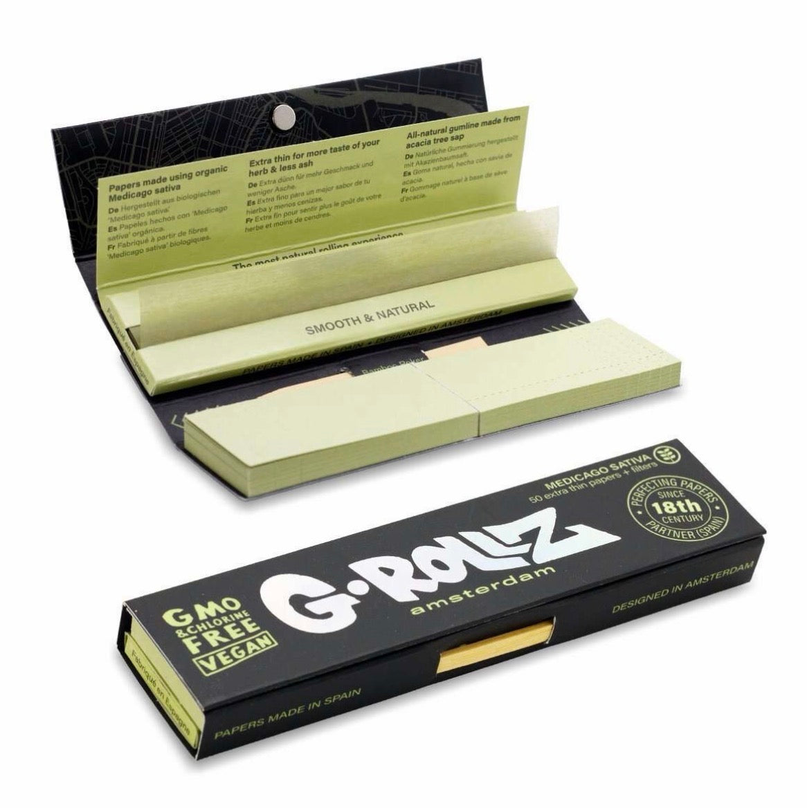 G-Rollz Medicago Sativa Papers + Tips + Bamboo Poker
