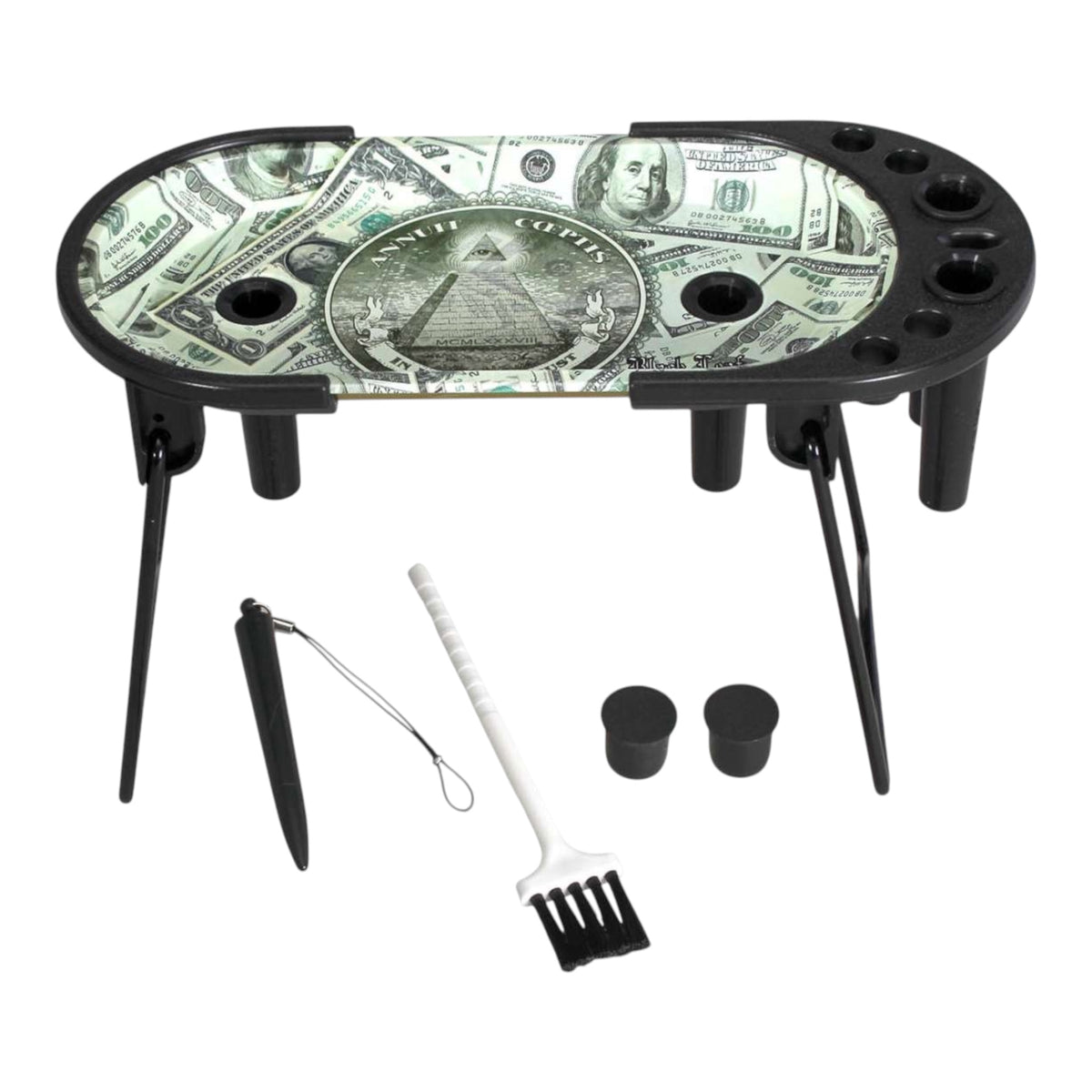 Black Leaf Rolling Console Dollar – Rolling Tray & Cone Filler
