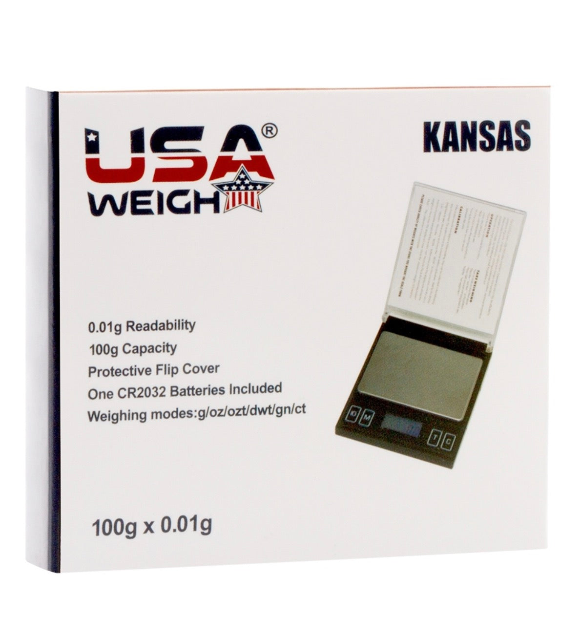 USA Weight Kansas Digital Scale 100 g × 0,01 g