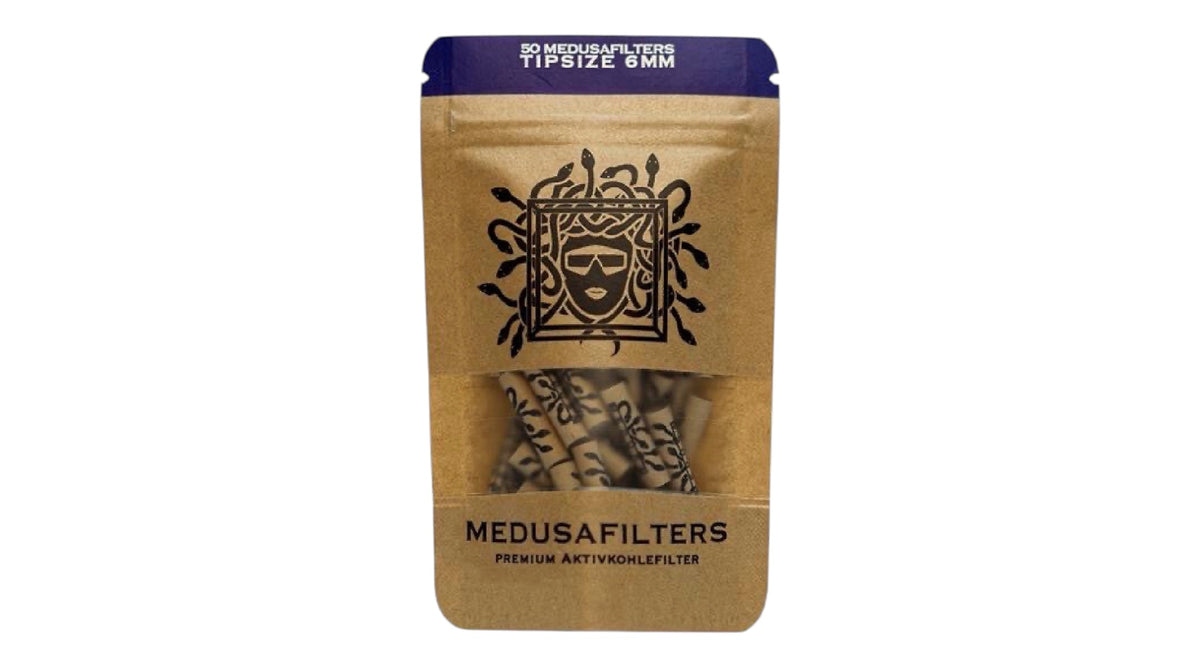 MEDUSA Aktiv-Cellulose-Filter ø 6mm Aktivkohlefilter, 50er Beutel