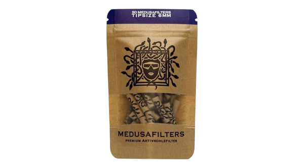 MEDUSA Aktiv-Cellulose-Filter ø 6mm Aktivkohlefilter, 50er Beutel
