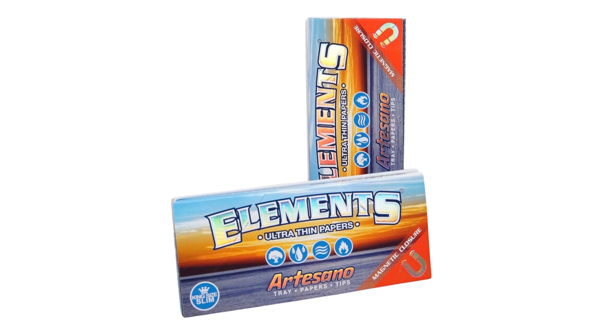 Elements Papers King Size Slim á 32 Blatt + Tips + Bauunterlage