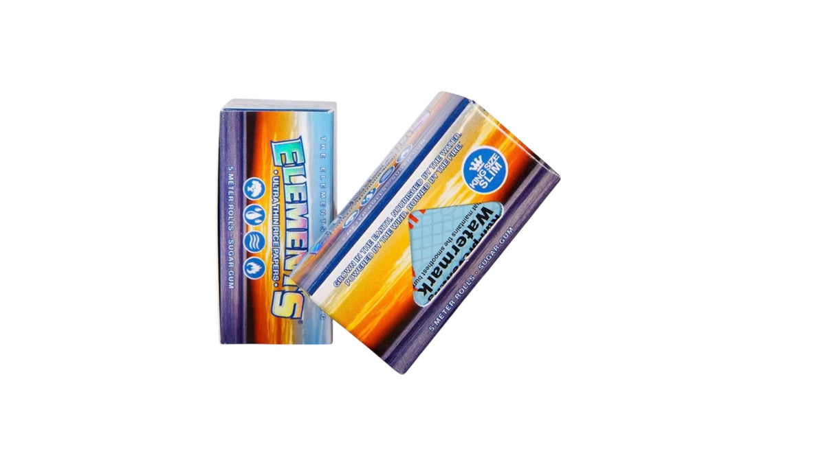 Elements Blue Rolls King Size Slim Papers 5m