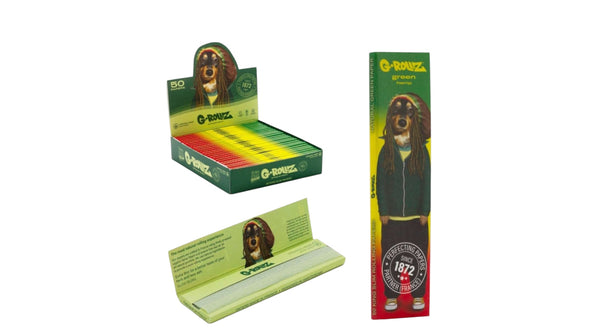 G-Rollz Green Hemp King Slim Papers
