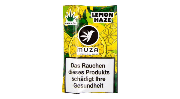 Bunte Blüte X MUZA Lemon Haze Tabakersatz mit Terpenen, nikotinfrei, 10g