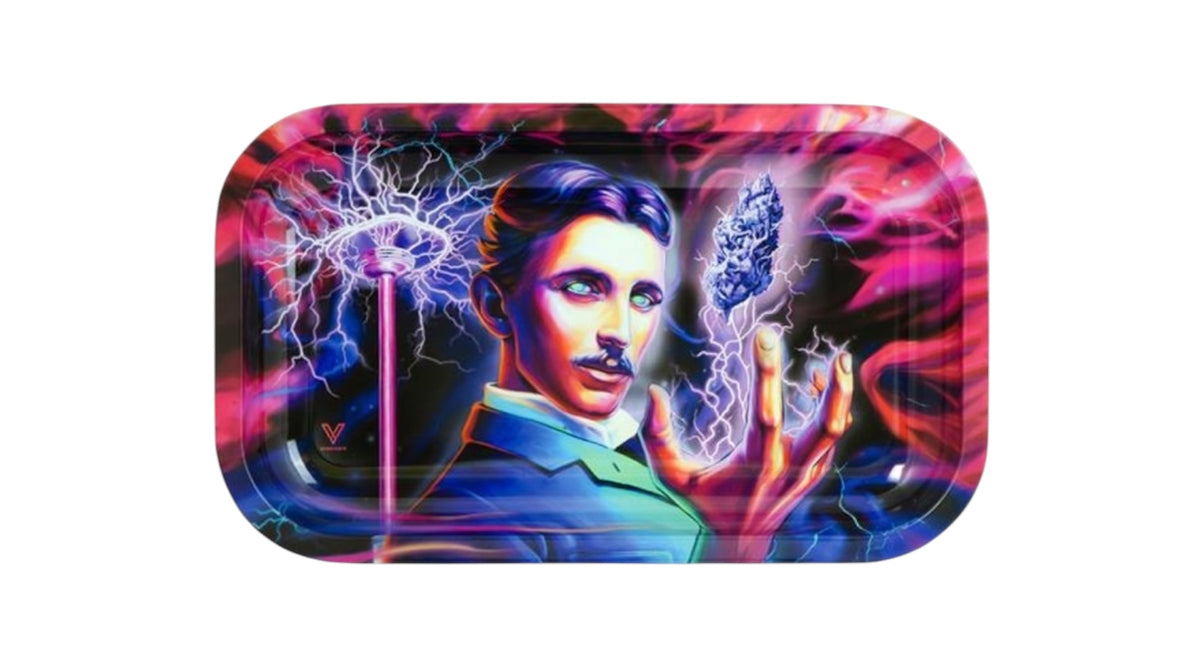 V-Syndicate Rolling Tray,, "Tesla - High Voltage"
