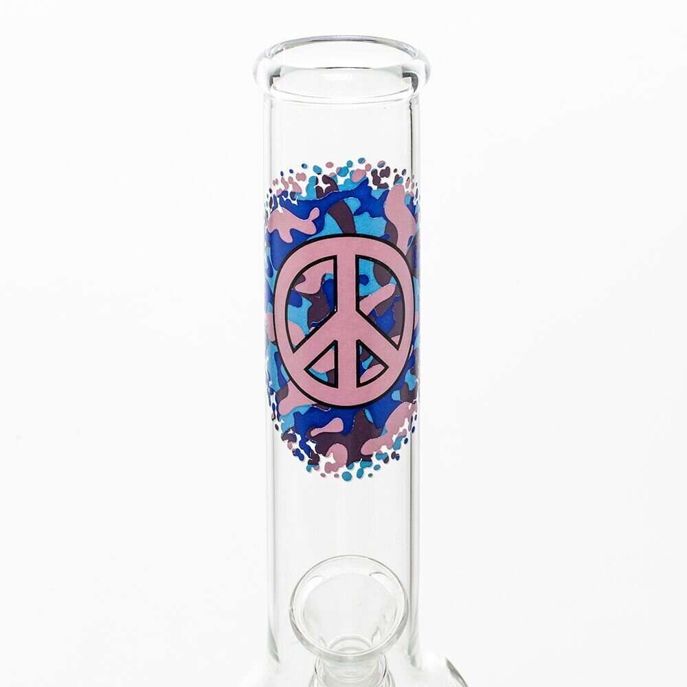 Greenline Glasbong „Peace“ – 26 cm