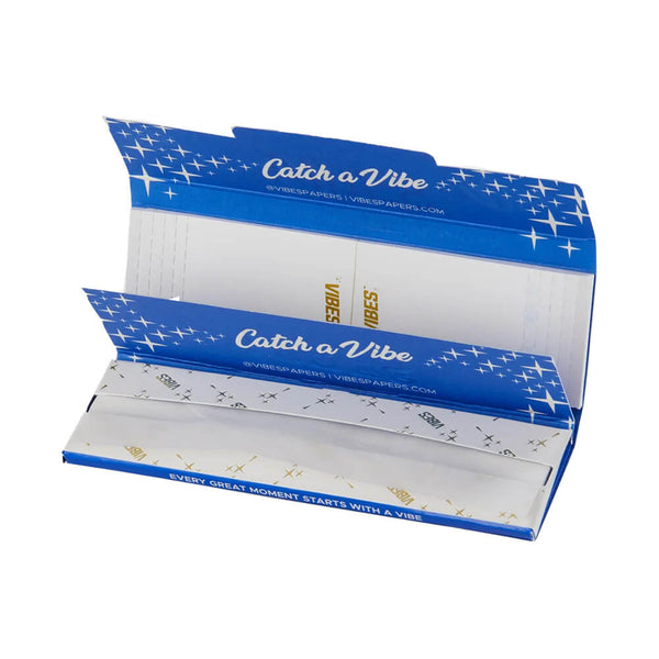 VIBES Rice King Size Slim Papers mit Tips – 33 Blatt