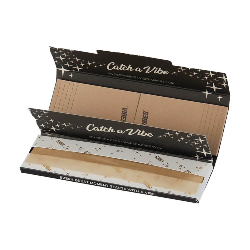 VIBES King Size Slim Rolling Papers Mit Tips Ultra Dünn