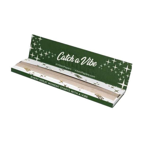 VIBES Organic Hemp King Size Slim Papers – 33 Blatt