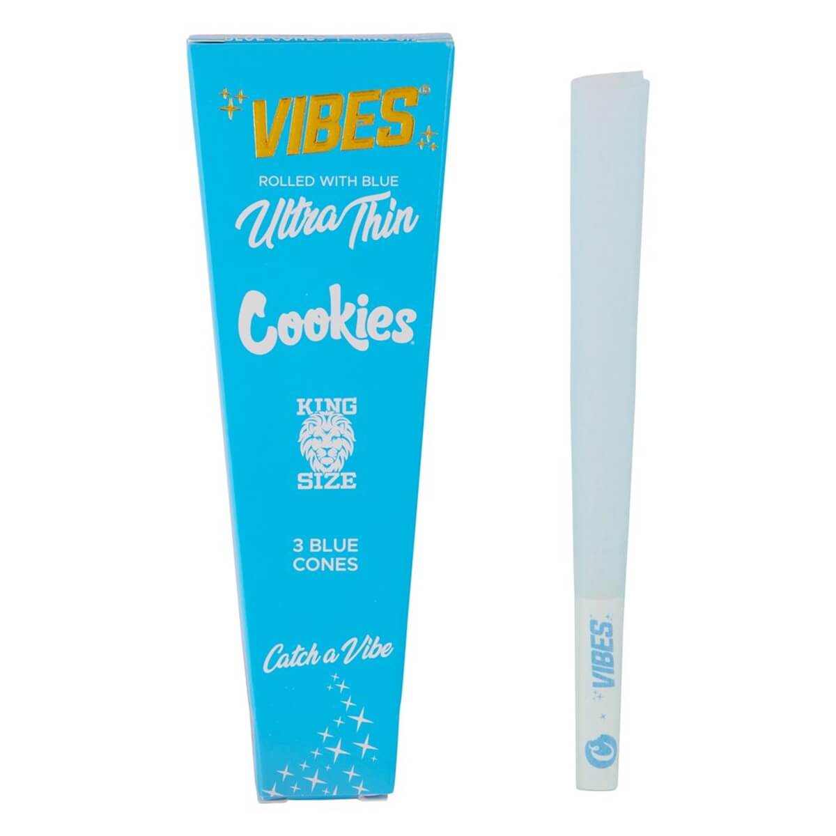 VIBES x Cookies Blue Cones King Size – 3er-Pack