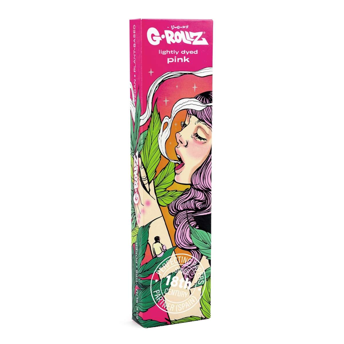 G-Rollz „Colossal Dream“ Pink King Size Papers mit Tips – 50 Blatt