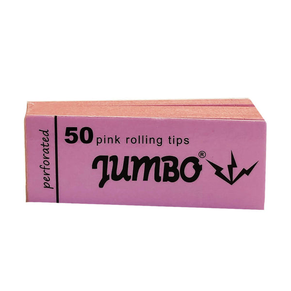 Jumbo Pink Filtertips perforiert – 50 Stück