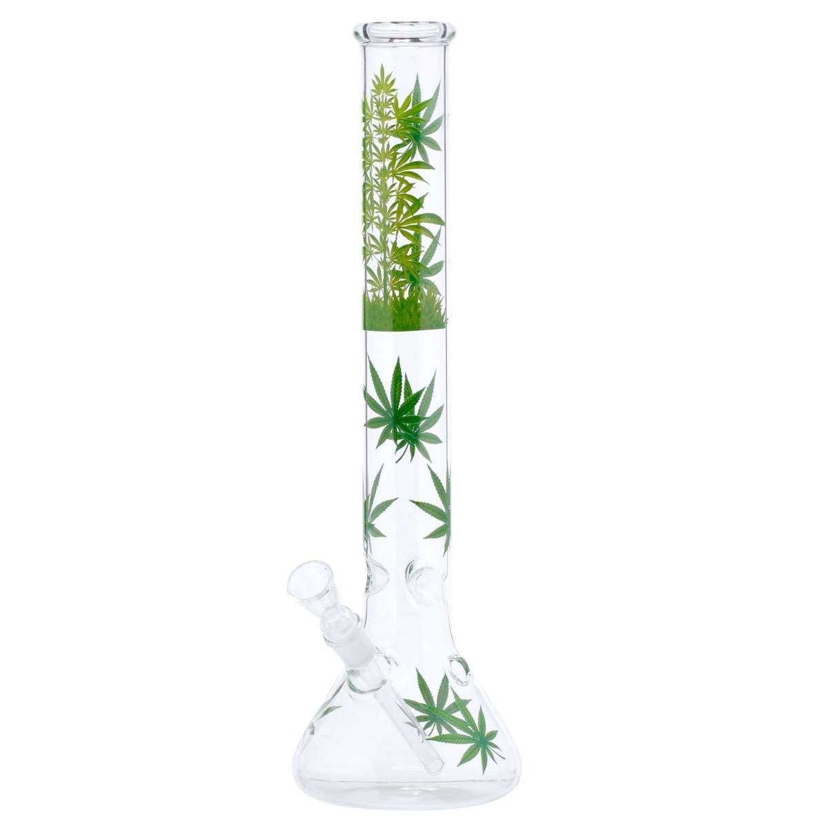 Blatt Jhari Beaker-Glasbong – 45 cm, 18,8 mm