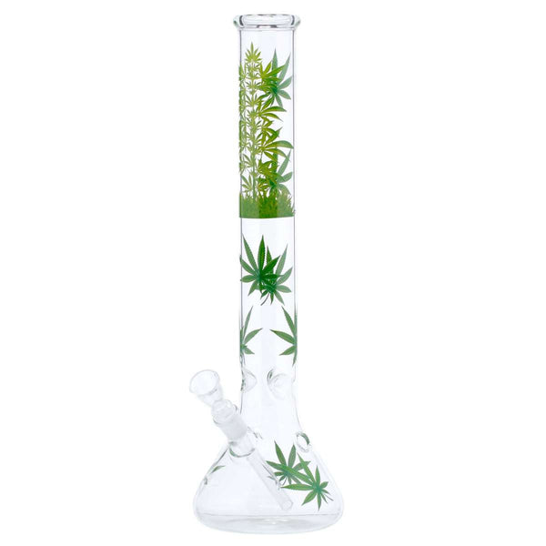 Blatt Jhari Beaker-Glasbong – 45 cm, 18,8 mm