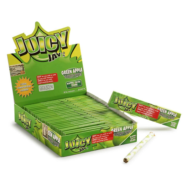 Juicy Jay’s Green Apple King Size Slim Papers – 32 Blatt