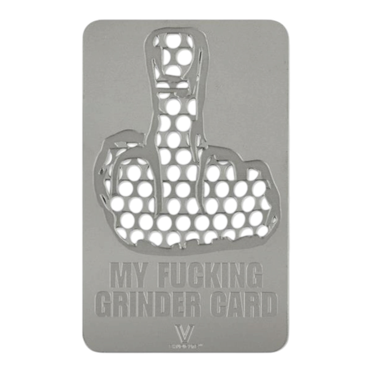V-Syndicate „My Fucking Grinder Card“ – Metall-Grinderkarte