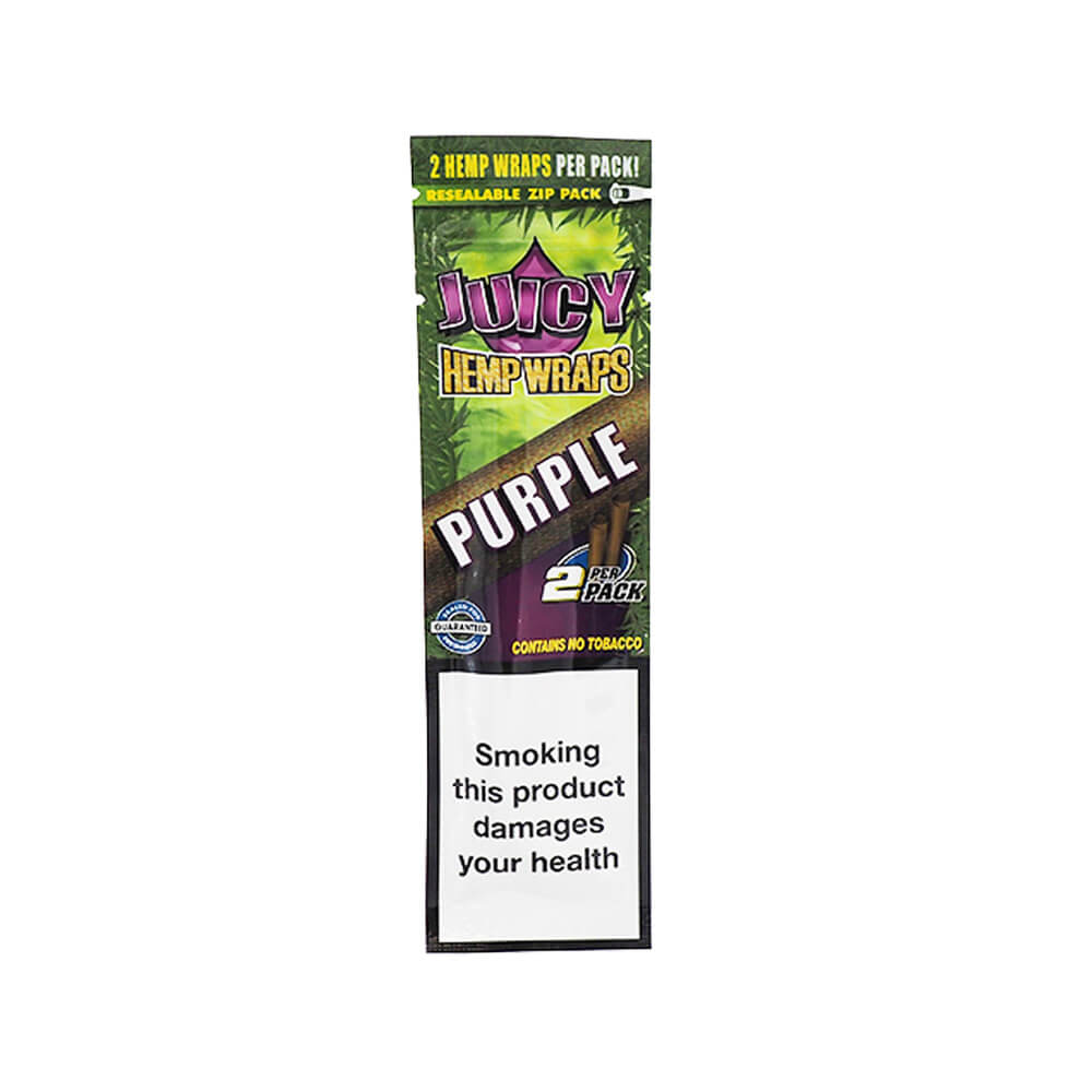 Juicy Jay’s Hemp Wraps „Purple“ – Traubenaroma, 2 Stück
